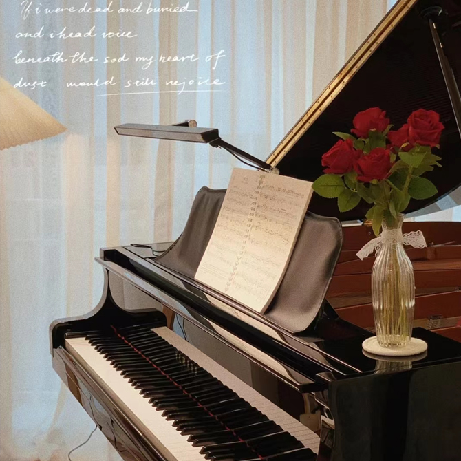 Wireless control Grand piano lamp