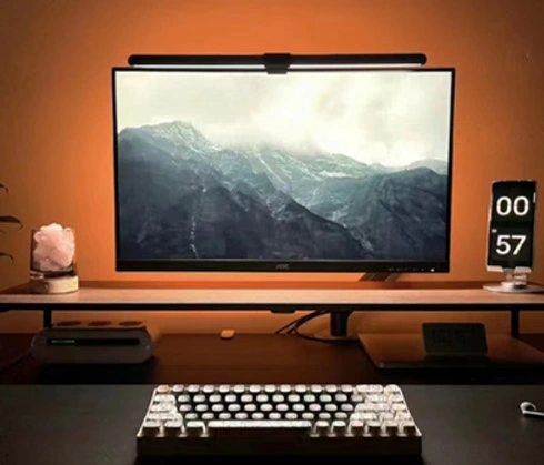 Computer monitor lamp - Free up your desk space