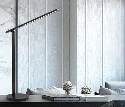 LED reading desk lamp with minimalist design